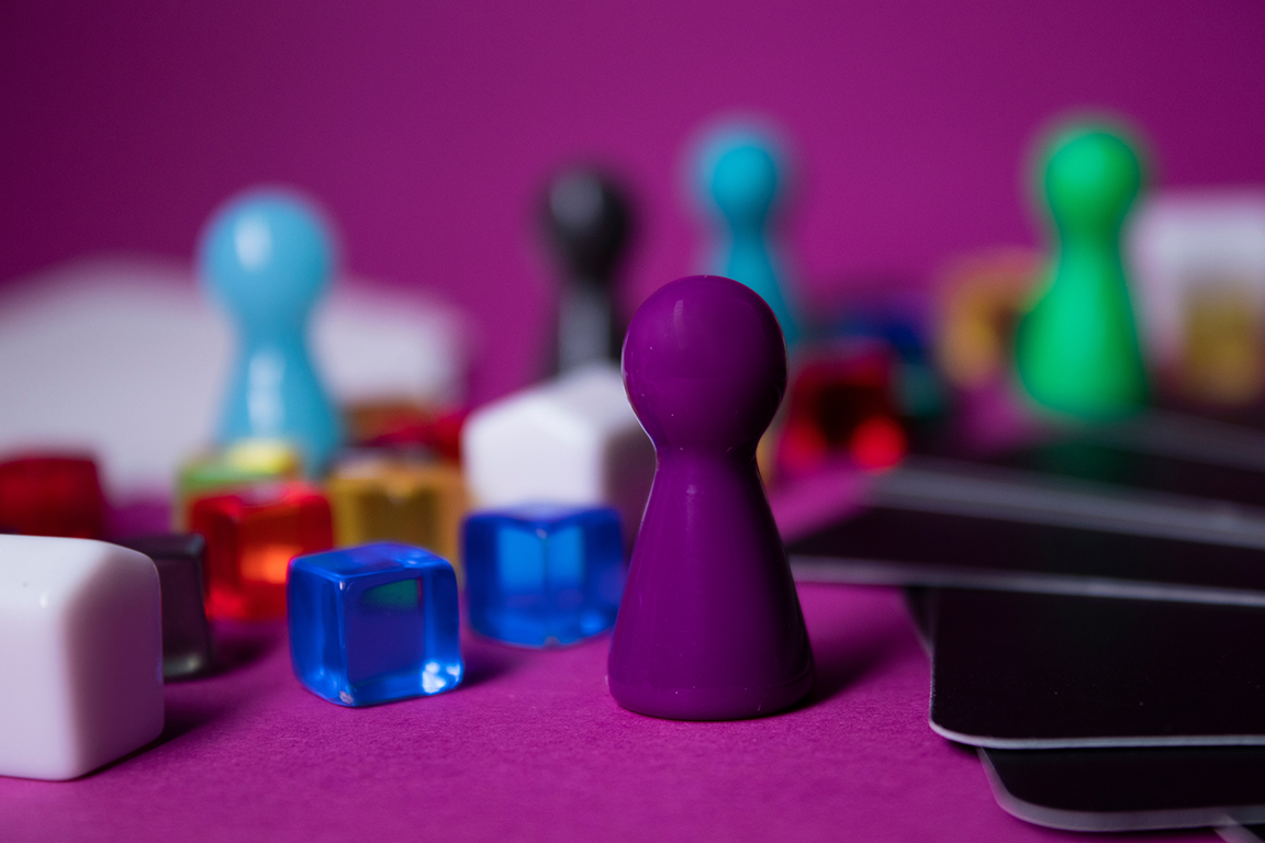 A playtesting session for a new game prototype.